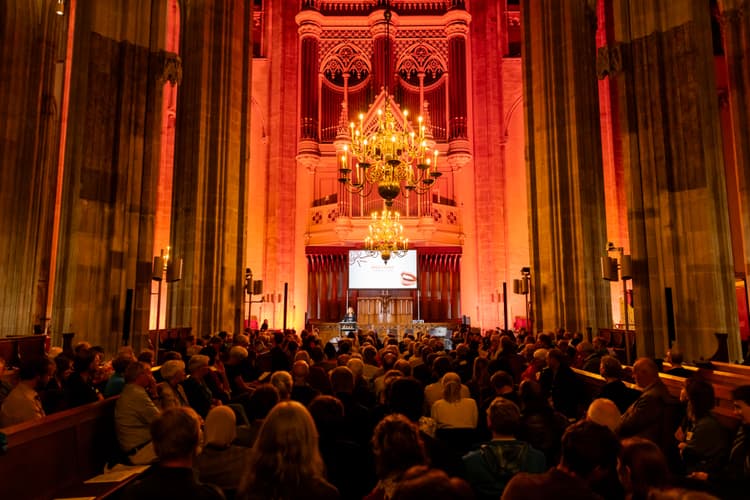 Impressie foto van een concert in Utrecht